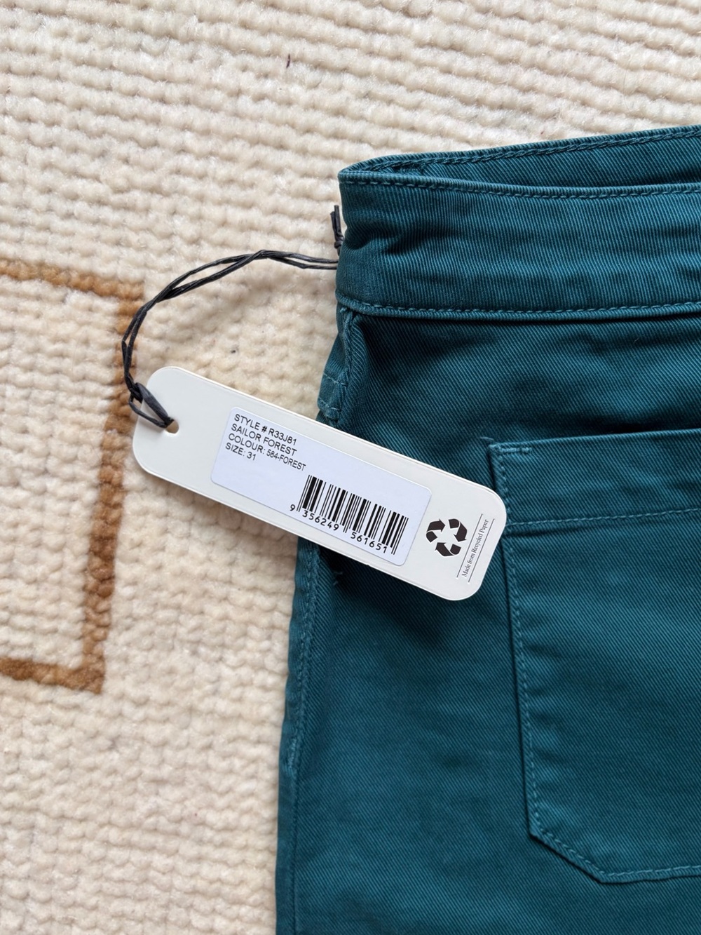 ROLLA’S NWT Women’s Sailor High Rise Wide Leg Jeans Forest Green 31 - Picture 5 of 7
